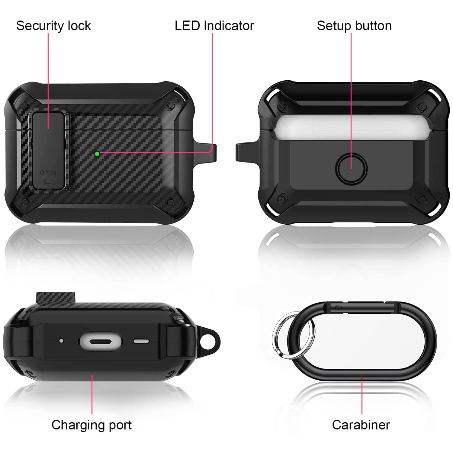 For Airpods 4 Gen Luxury Secur - Pc Security Lock recension och pris